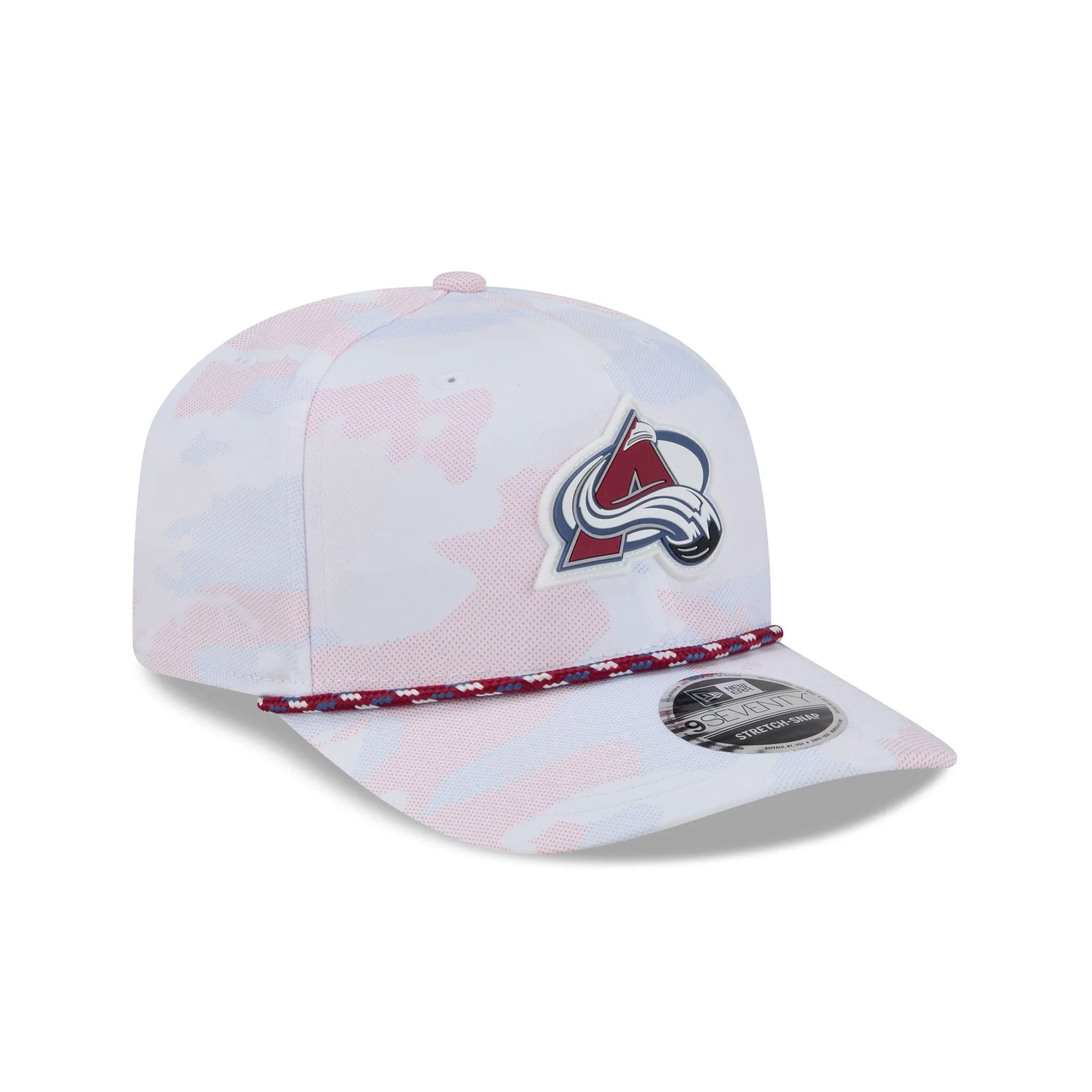 Colorado Avalanche White Camo Performance Rope 9SEVENTY Stretch-Snap Hat sold by New Era product image thumbnail 3