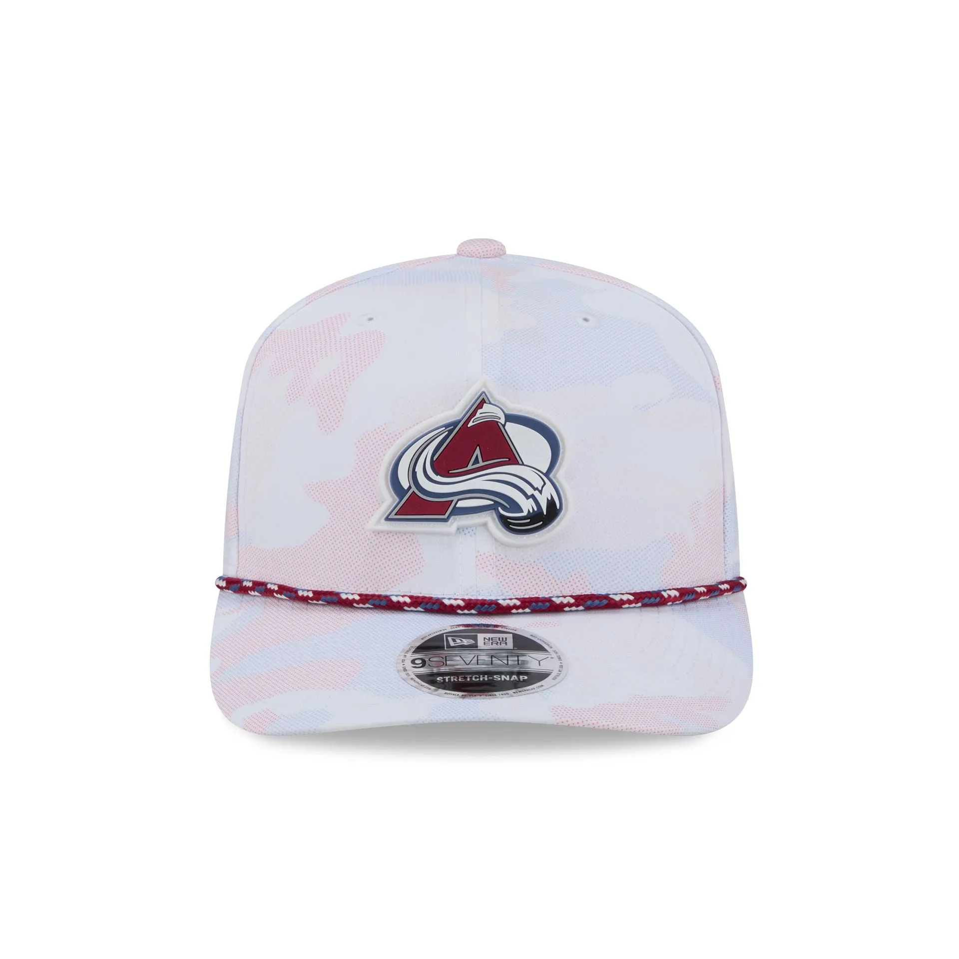 Colorado Avalanche White Camo Performance Rope 9SEVENTY Stretch-Snap Hat sold by New Era product image thumbnail 2