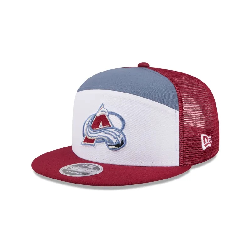 Colorado Avalanche Block Split Panel 9FIFTY Trucker Hat made by New Era