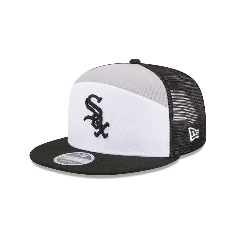 Chicago White Sox Block Split Panel 9FIFTY Trucker Hat made by New Era