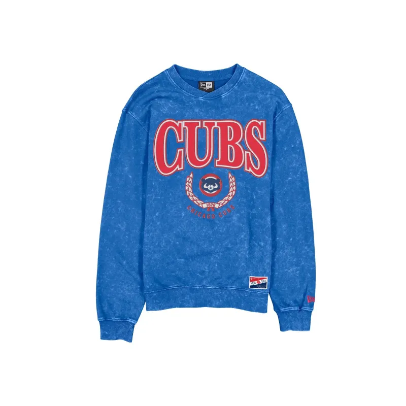 Chicago Cubs Throwback Mineral Wash Crewneck sold by New Era