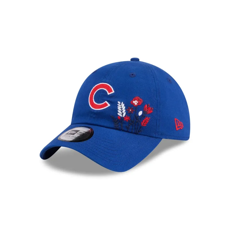 Chicago Cubs Wildflower Casual Classic Adjustable Hat made by New Era
