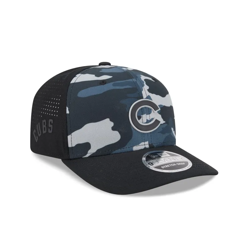 Chicago Cubs Black Camo Performance 9SEVENTY Stretch-Snap Hat made by New Era
