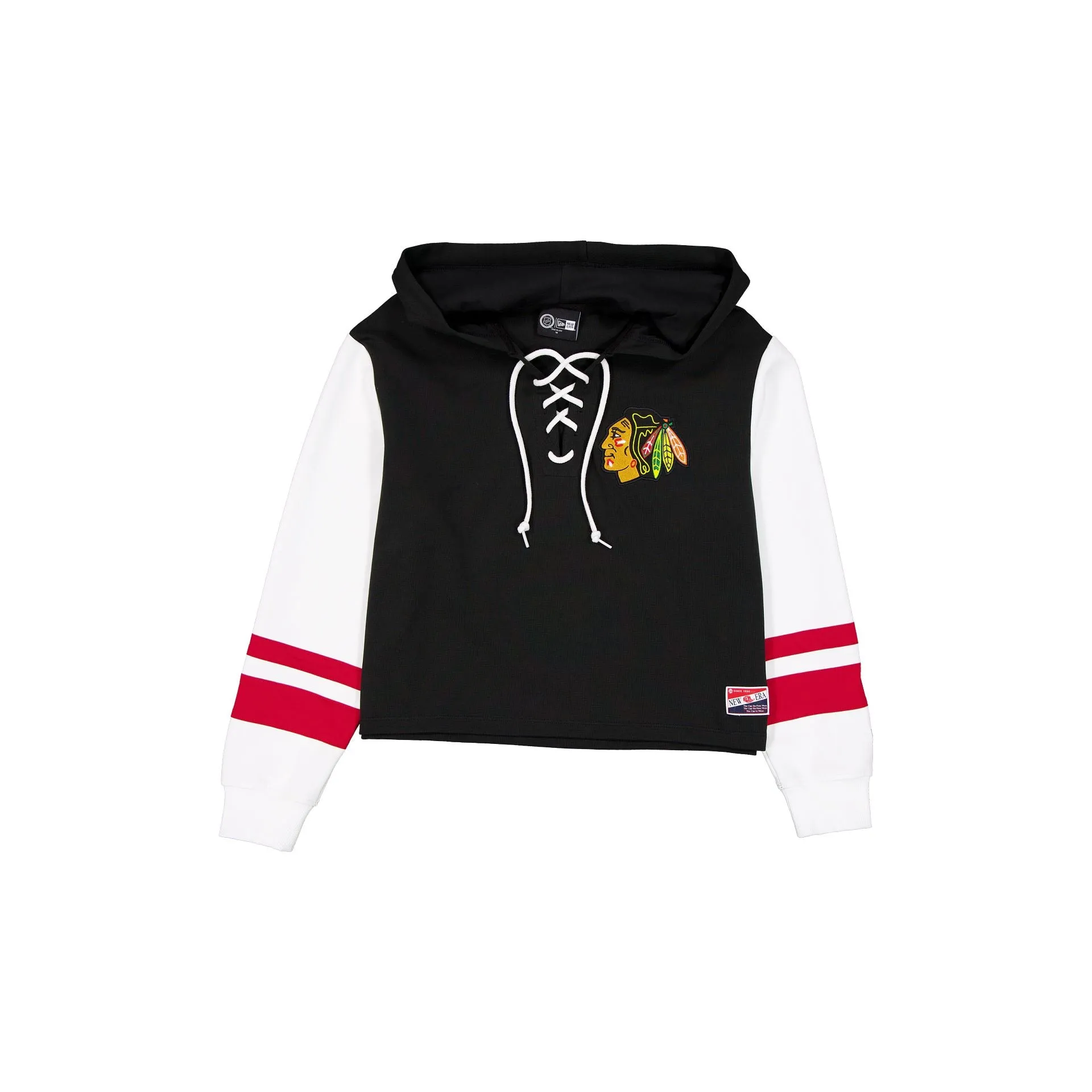 Chicago Blackhawks Throwback Tie Women's Hoodie sold by New Era