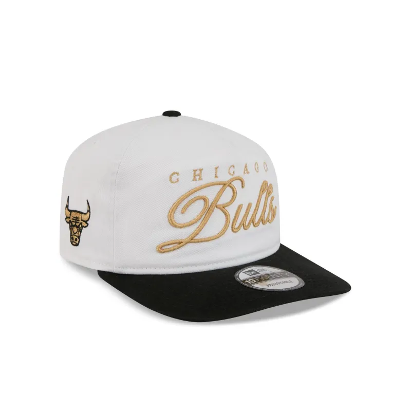 Chicago Bulls Gold Scripted 19TWENTY Adjustable Hat made by New Era
