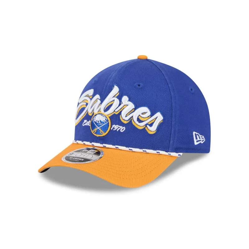Buffalo Sabres Team Loyal 9FORTY M-Crown Snapback Hat sold by New Era