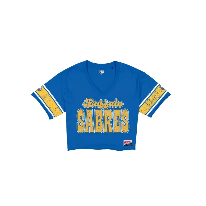 Buffalo Sabres Throwback Women's Cropped T-Shirt made by New Era