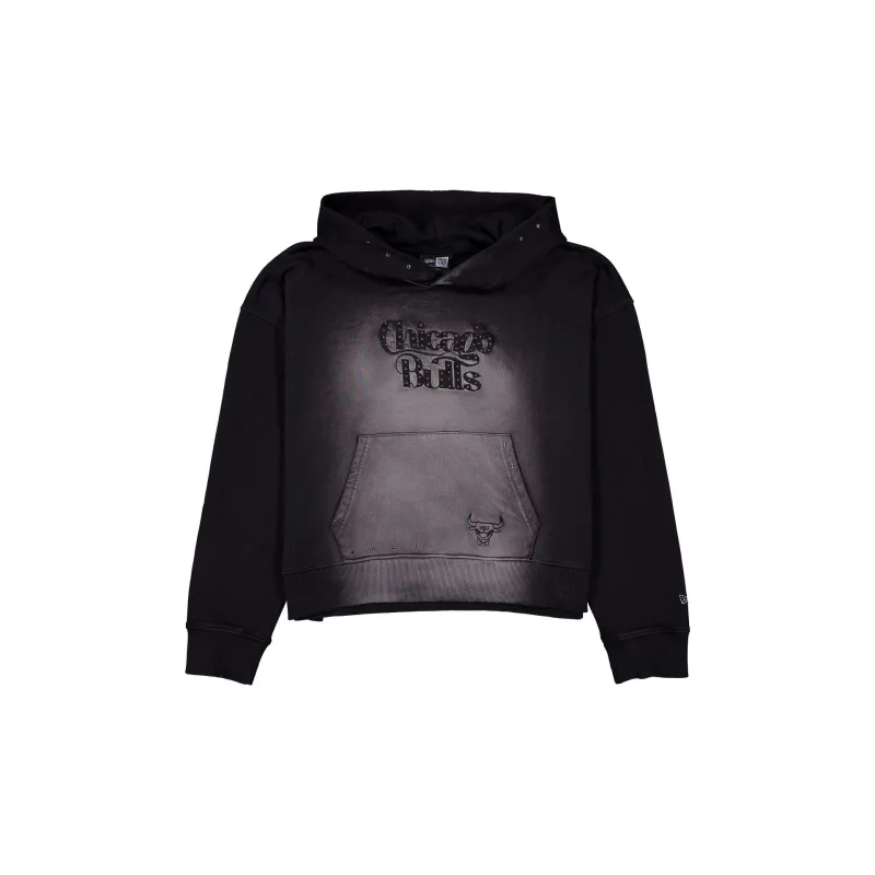 Chicago Bulls Trend Sun Fade Studded Women's Hoodie made by New Era