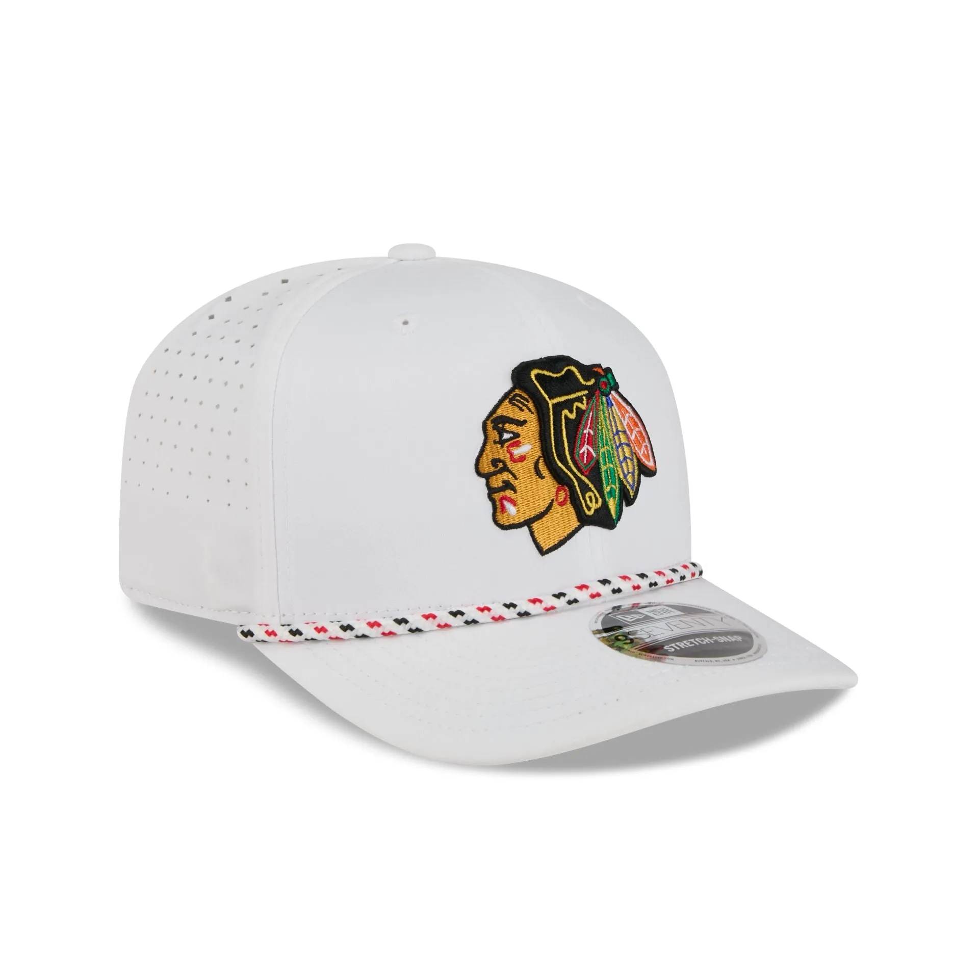 Chicago Blackhawks Optic White Performance Rope 9SEVENTY Stretch-Snap Hat sold by New Era product image thumbnail 3