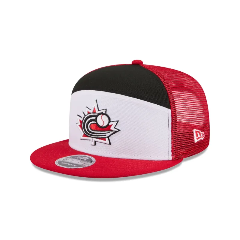 Canada Block Split Panel 9FIFTY Trucker Hat made by New Era