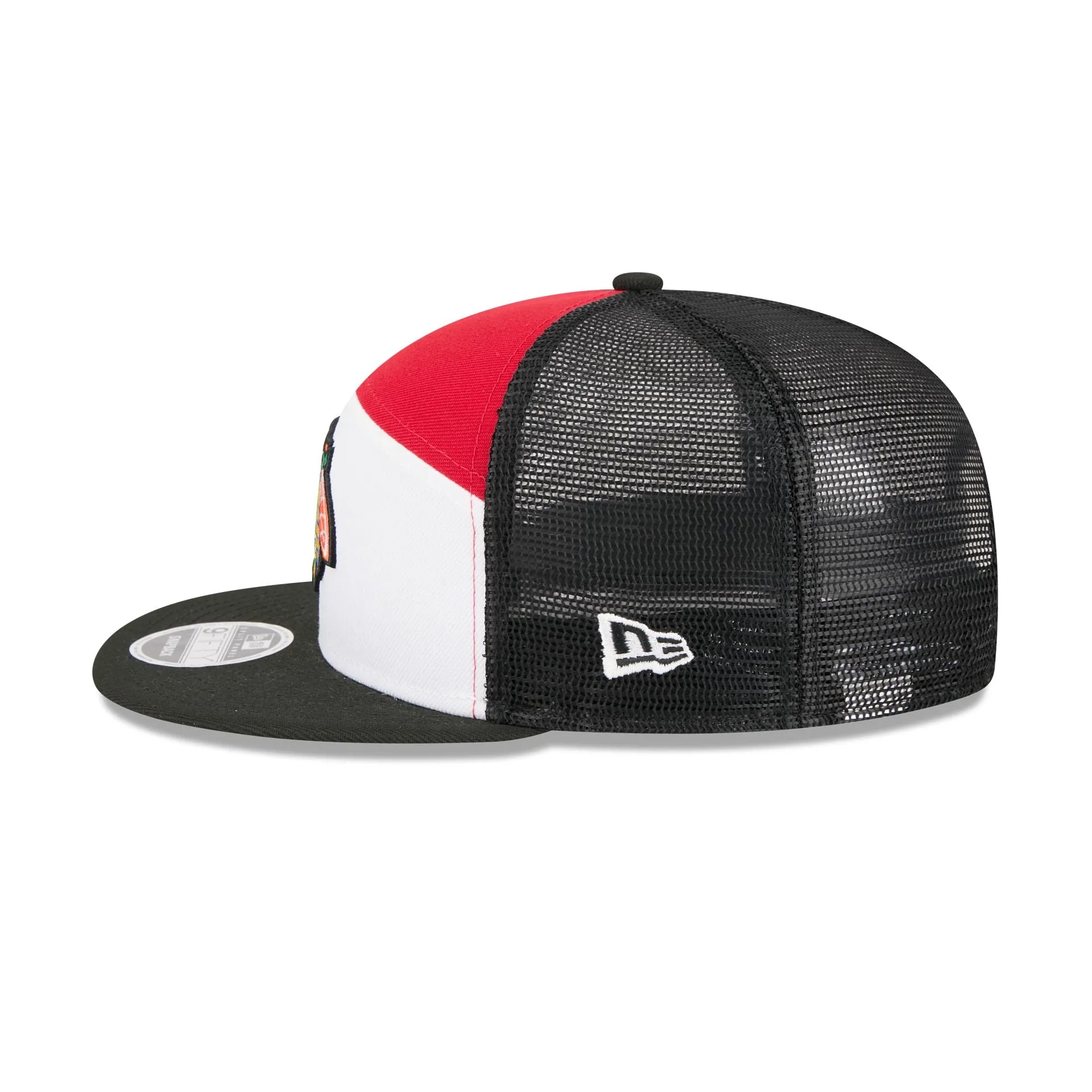 Chicago Blackhawks Block Split Panel 9FIFTY Trucker Hat sold by New Era product image thumbnail 4
