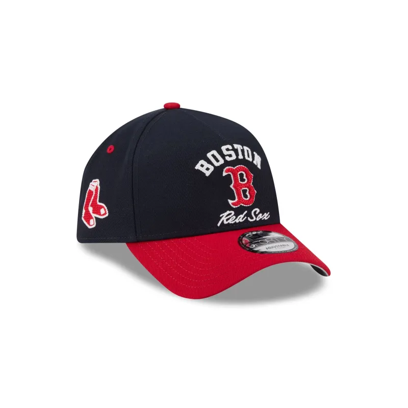 Boston Red Sox Arched 9FORTY A-Frame Snapback Hat made by New Era