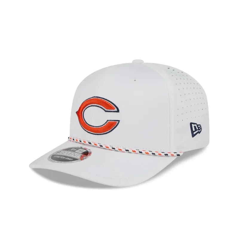 Chicago Bears Optic White Performance Rope 9SEVENTY Stretch-Snap Hat made by New Era