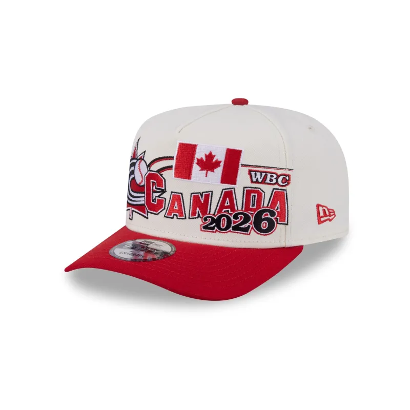 Canada Chrome White Classic 9FIFTY A-Frame Snapback Hat made by New Era
