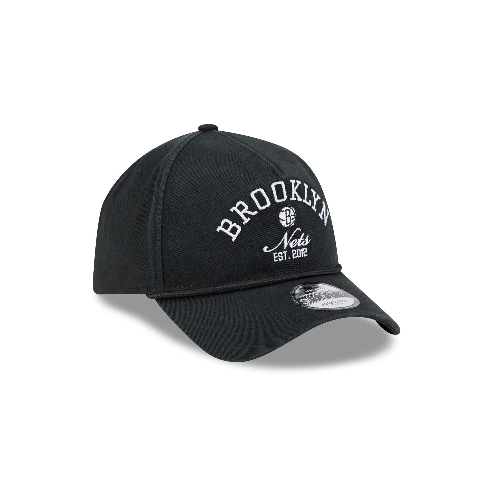 Brooklyn Nets Stacked Rope 9FORTY A-Frame Snapback Hat sold by New Era product image thumbnail 3