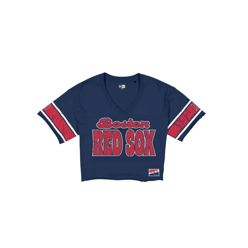 Boston Red Sox Throwback Women's Cropped T-Shirt made by New Era