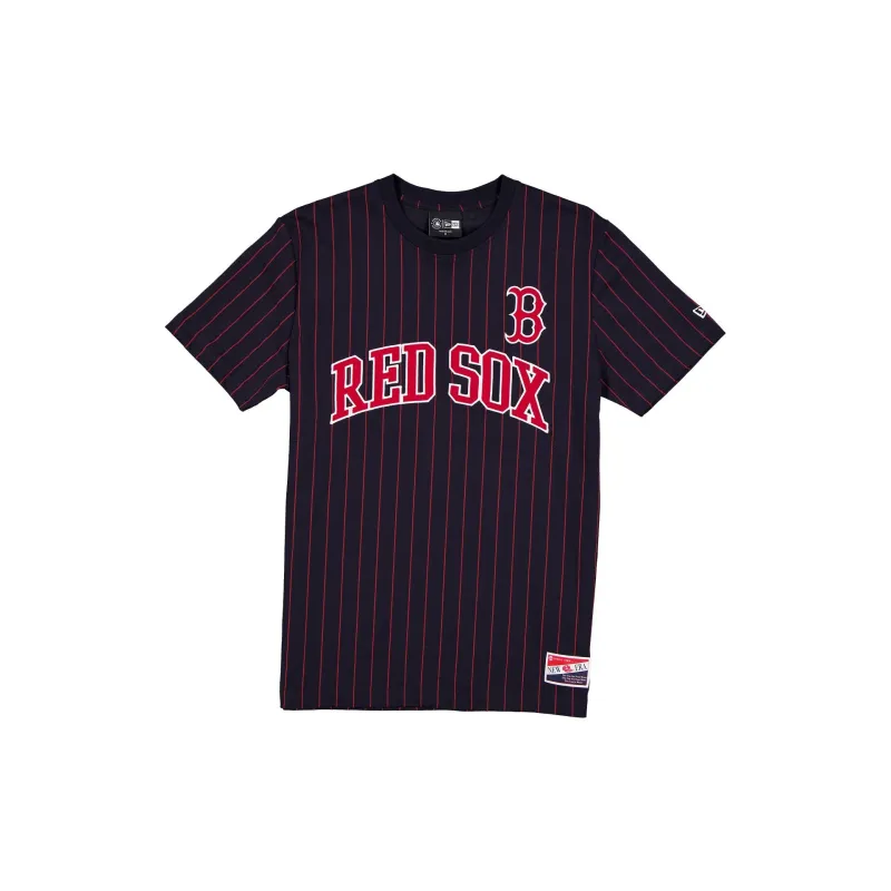 Boston Red Sox Throwback Applique Pinstripe T-Shirt sold by New Era