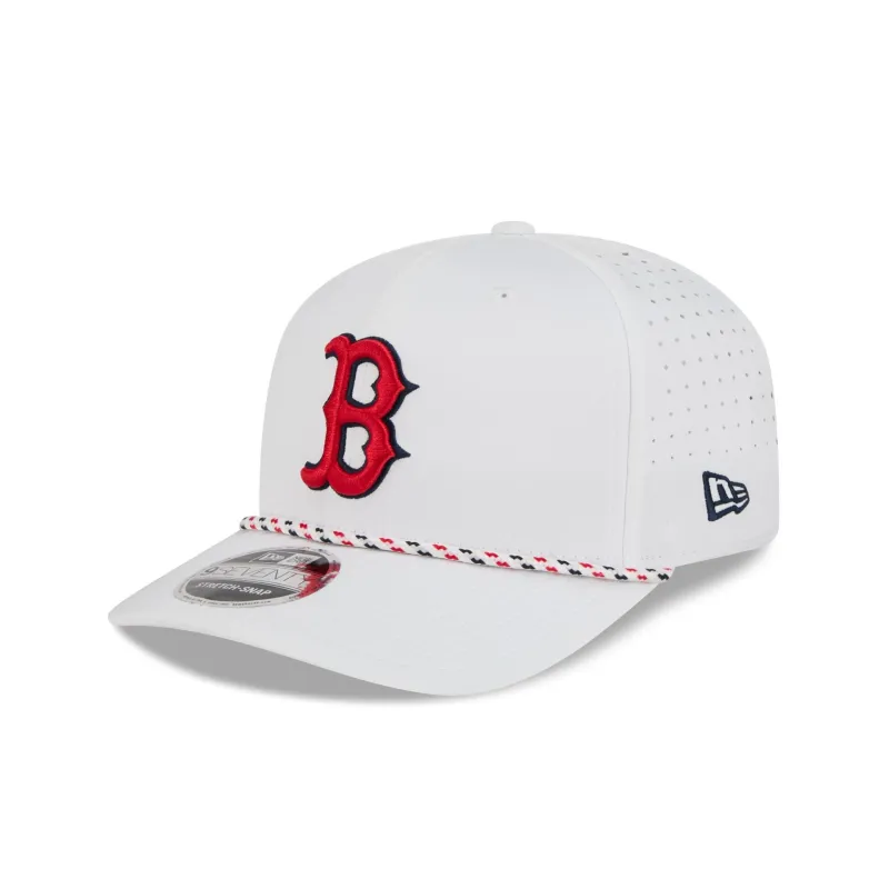 Boston Red Sox Optic White Performance Rope 9SEVENTY Stretch-Snap Hat made by New Era