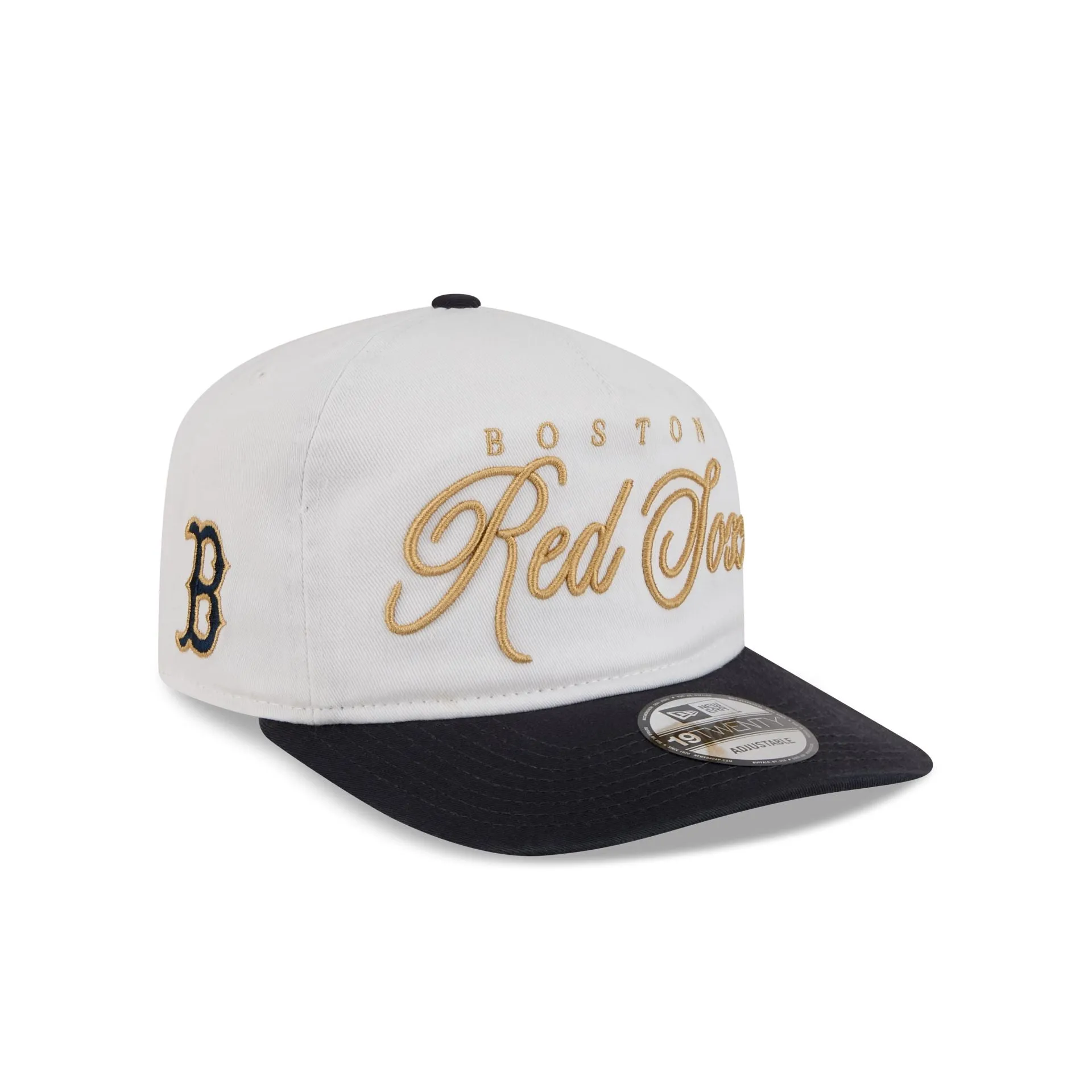 Boston Red Sox Gold Scripted 19TWENTY Adjustable Hat sold by New Era