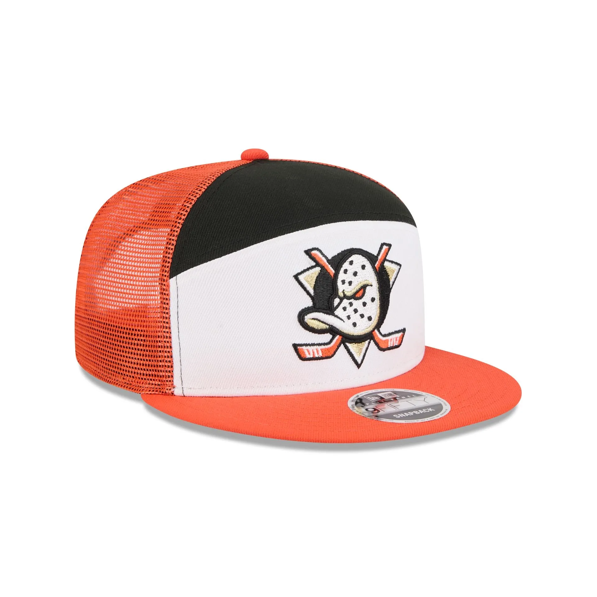 Anaheim Ducks Block Split Panel 9FIFTY Trucker Hat sold by New Era product image thumbnail 3