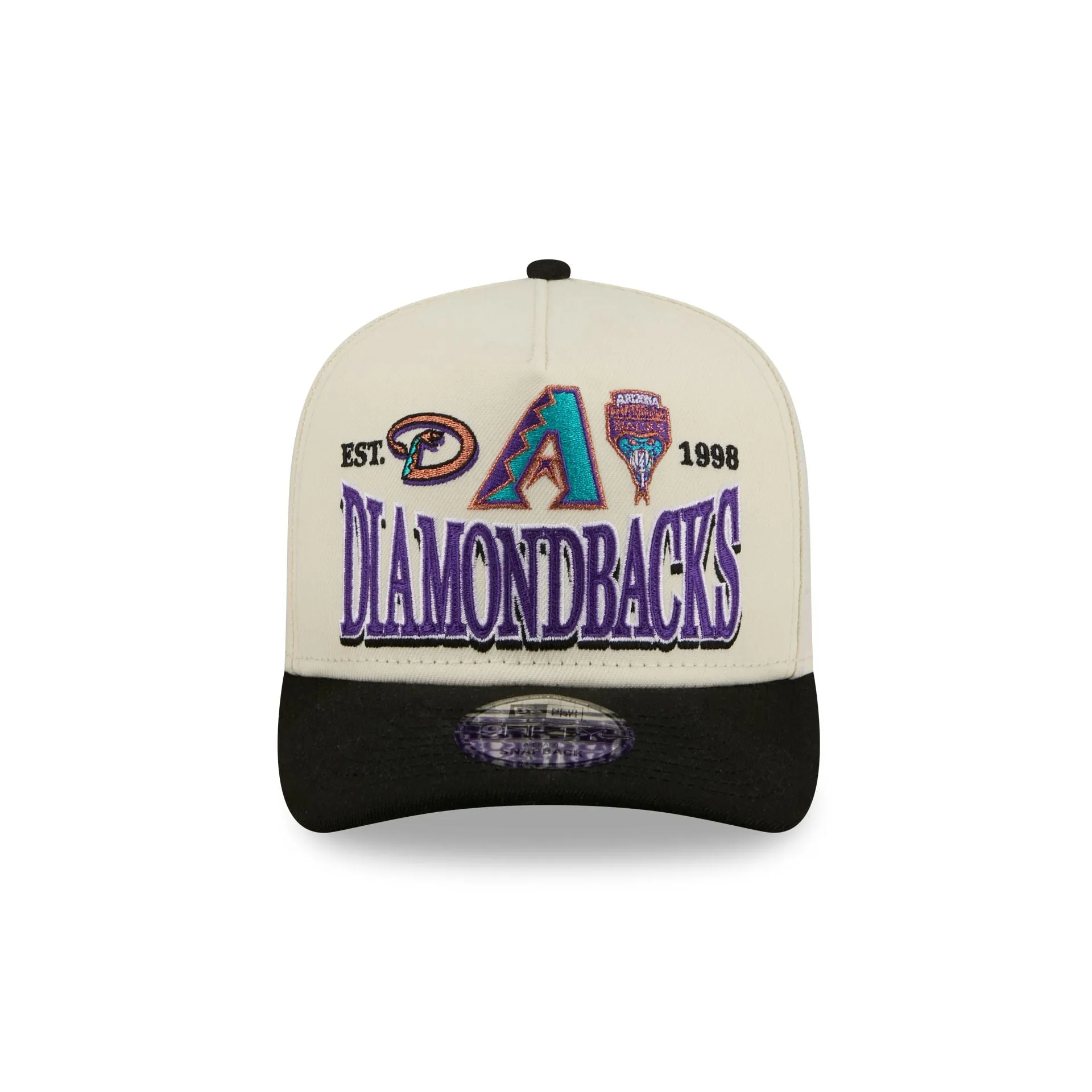 Arizona Diamondbacks Three Hit Chrome White 9FIFTY A-Frame Snapback Hat sold by New Era product image thumbnail 2