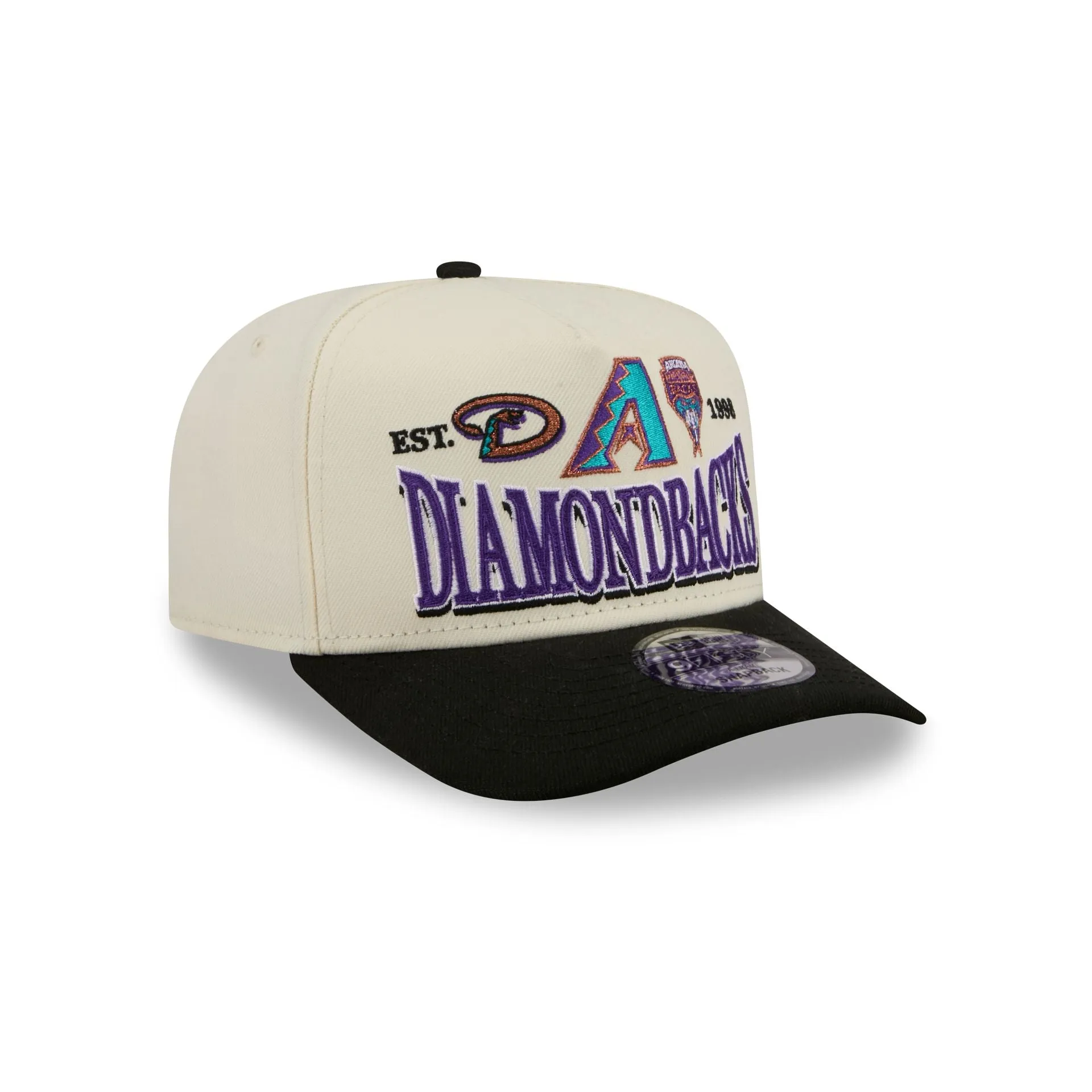 Arizona Diamondbacks Three Hit Chrome White 9FIFTY A-Frame Snapback Hat sold by New Era product image thumbnail 3