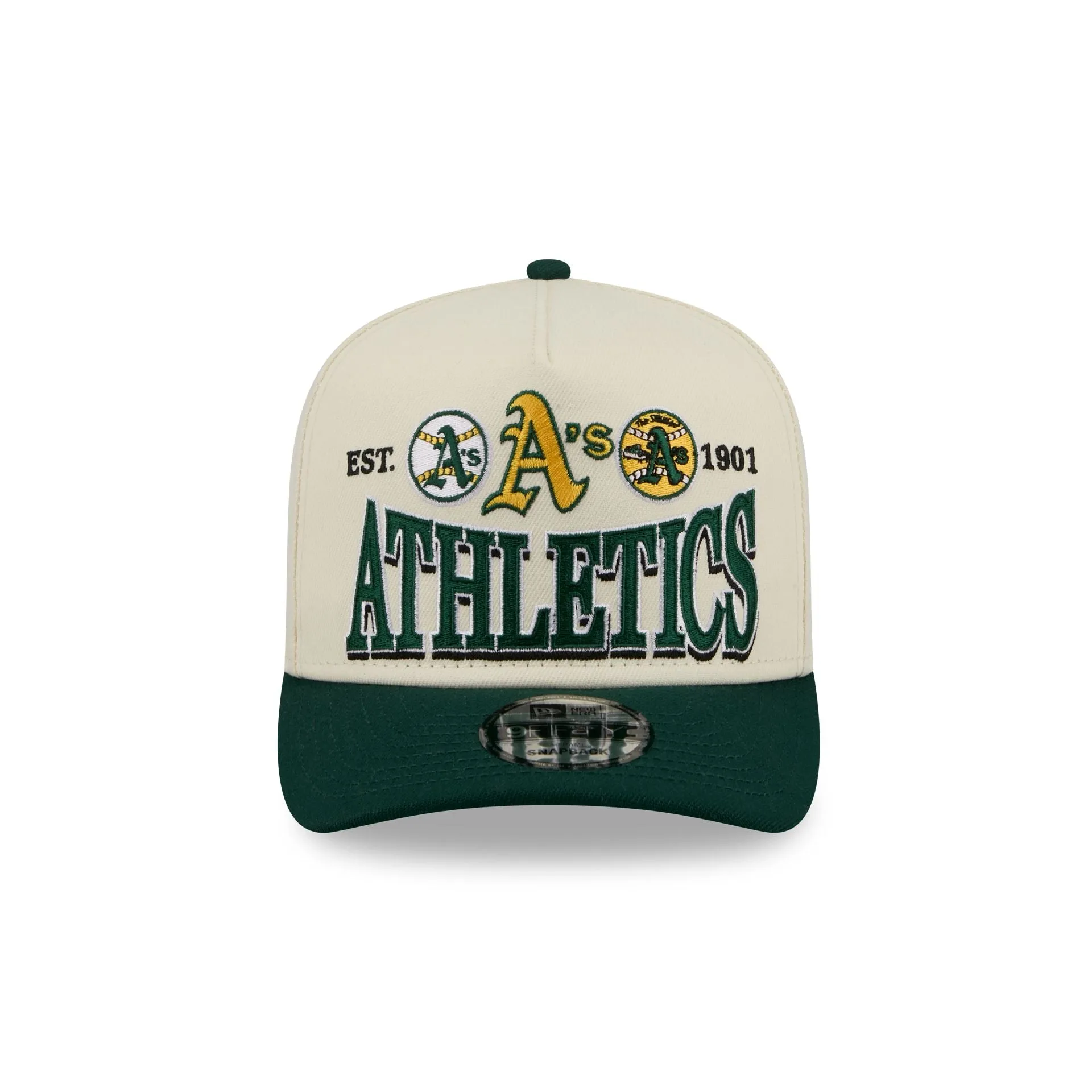 Athletics Three Hit Chrome White 9FIFTY A-Frame Snapback Hat sold by New Era product image thumbnail 2