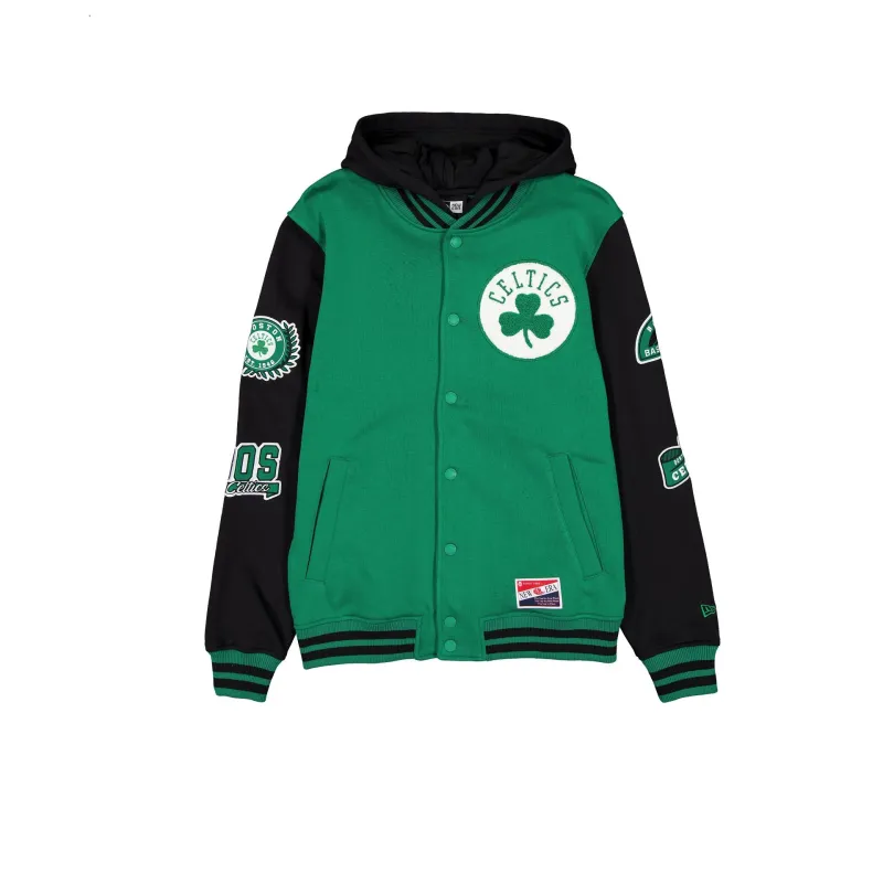 Boston Celtics Throwback Patch Jacket made by New Era