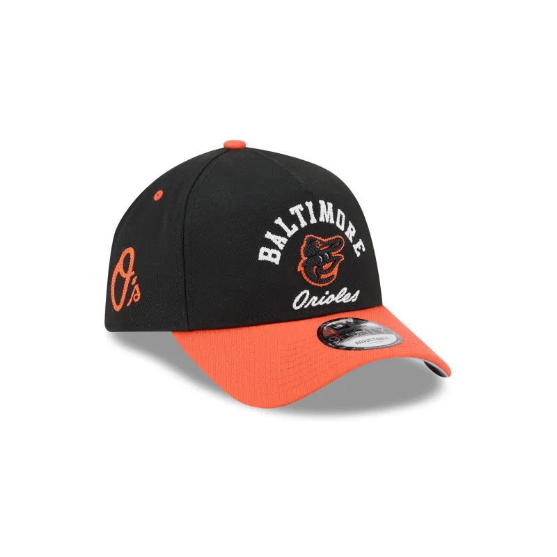 Baltimore Orioles Arched 9FORTY A-Frame Snapback Hat made by New Era
