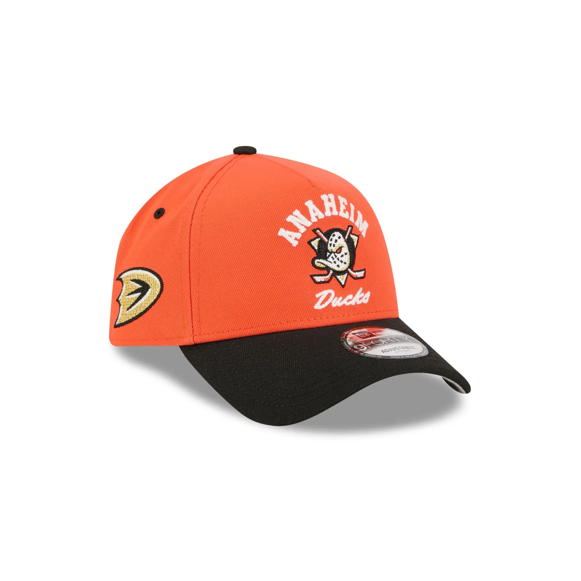 Anaheim Ducks Arched 9FORTY A-Frame Snapback Hat sold by New Era