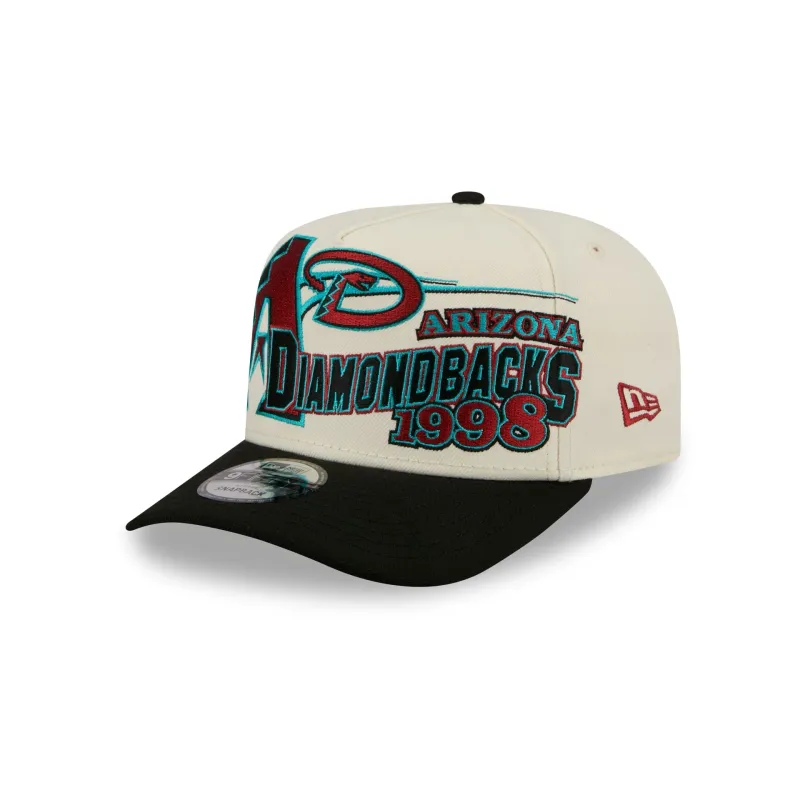 Arizona Diamondbacks Chrome White Classic 9FIFTY A-Frame Snapback Hat made by New Era