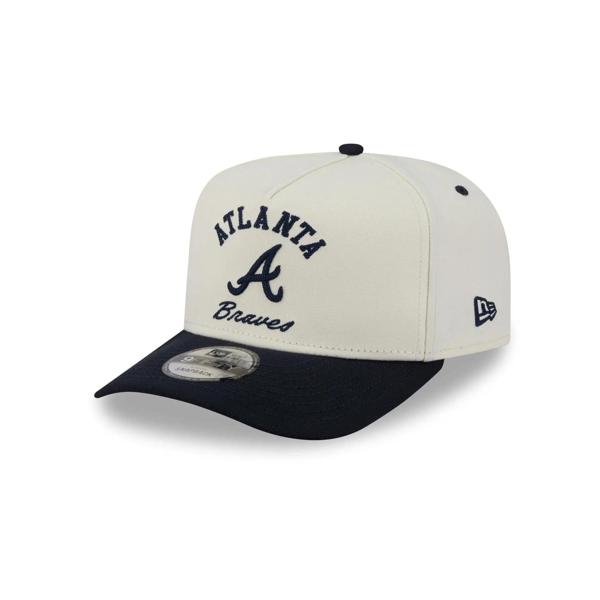 Atlanta Braves Arched Chrome White 9FIFTY A-Frame Snapback Hat sold by New Era product image thumbnail 3