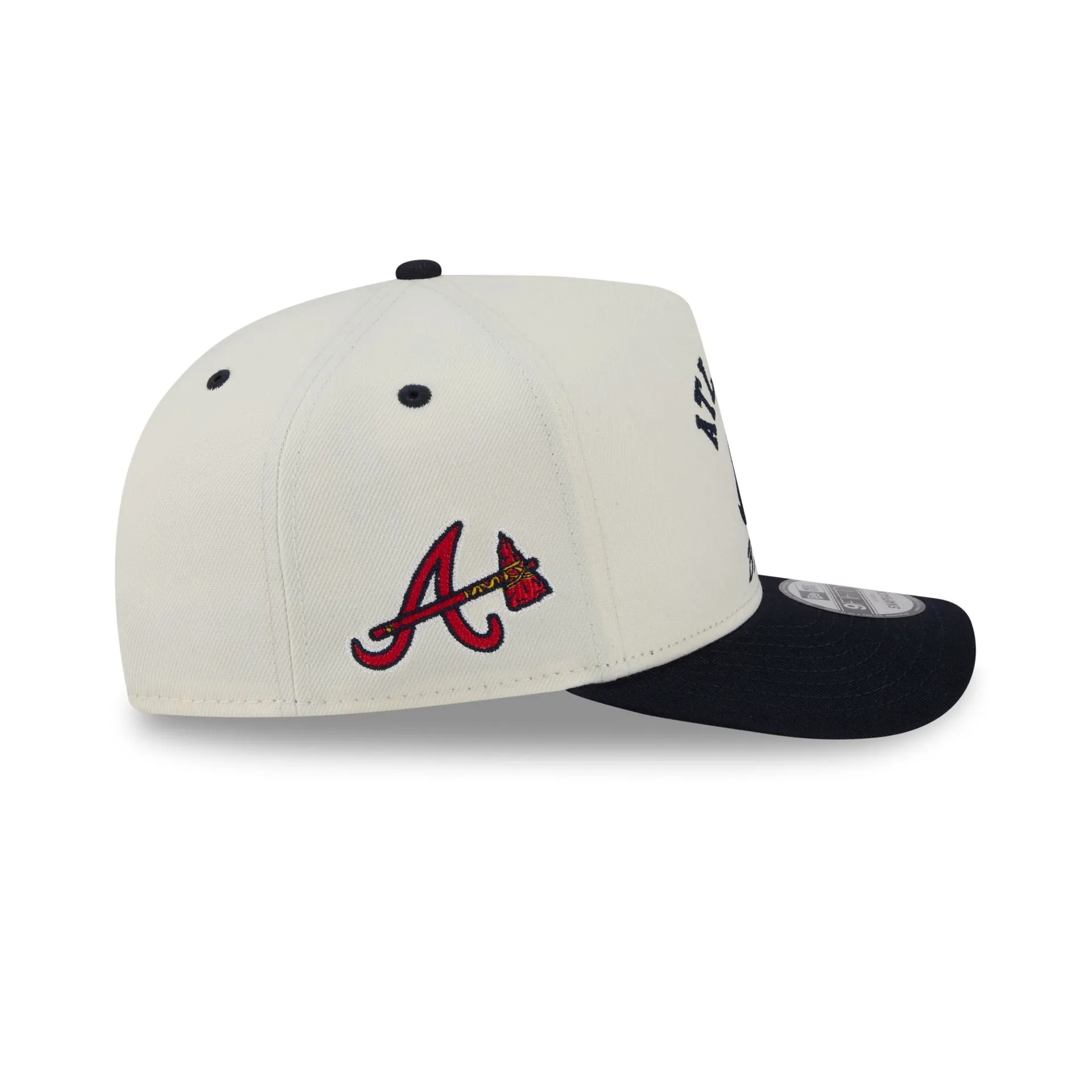 Atlanta Braves Arched Chrome White 9FIFTY A-Frame Snapback Hat sold by New Era product image thumbnail 4