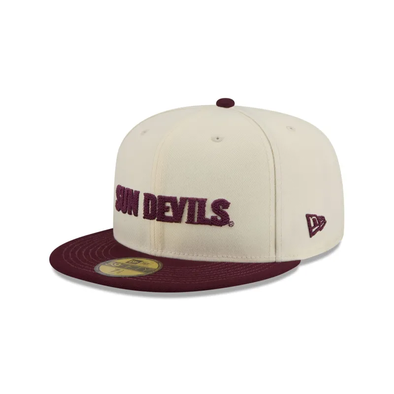 Arizona State Sun Devils Two Tone Stitch 59FIFTY Fitted Hat made by New Era