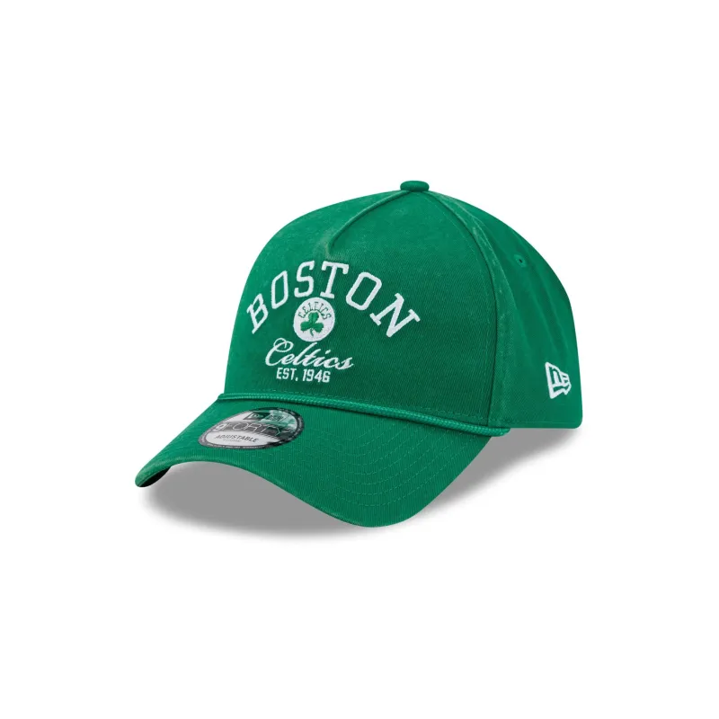 Boston Celtics Stacked Rope 9FORTY A-Frame Snapback Hat made by New Era