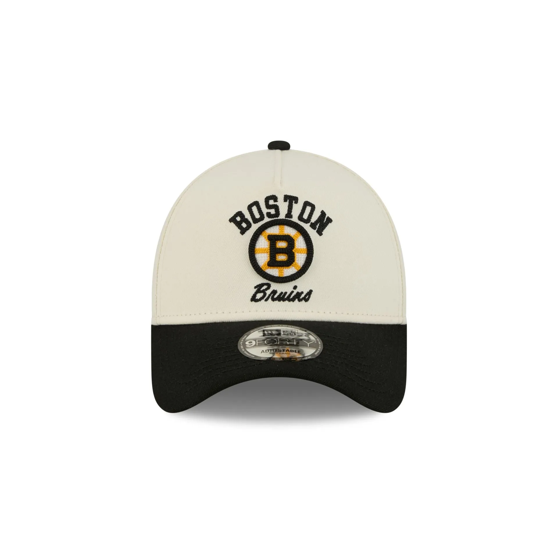 Boston Bruins Chrome White Arched 9FORTY A-Frame Snapback Hat sold by New Era product image thumbnail 2