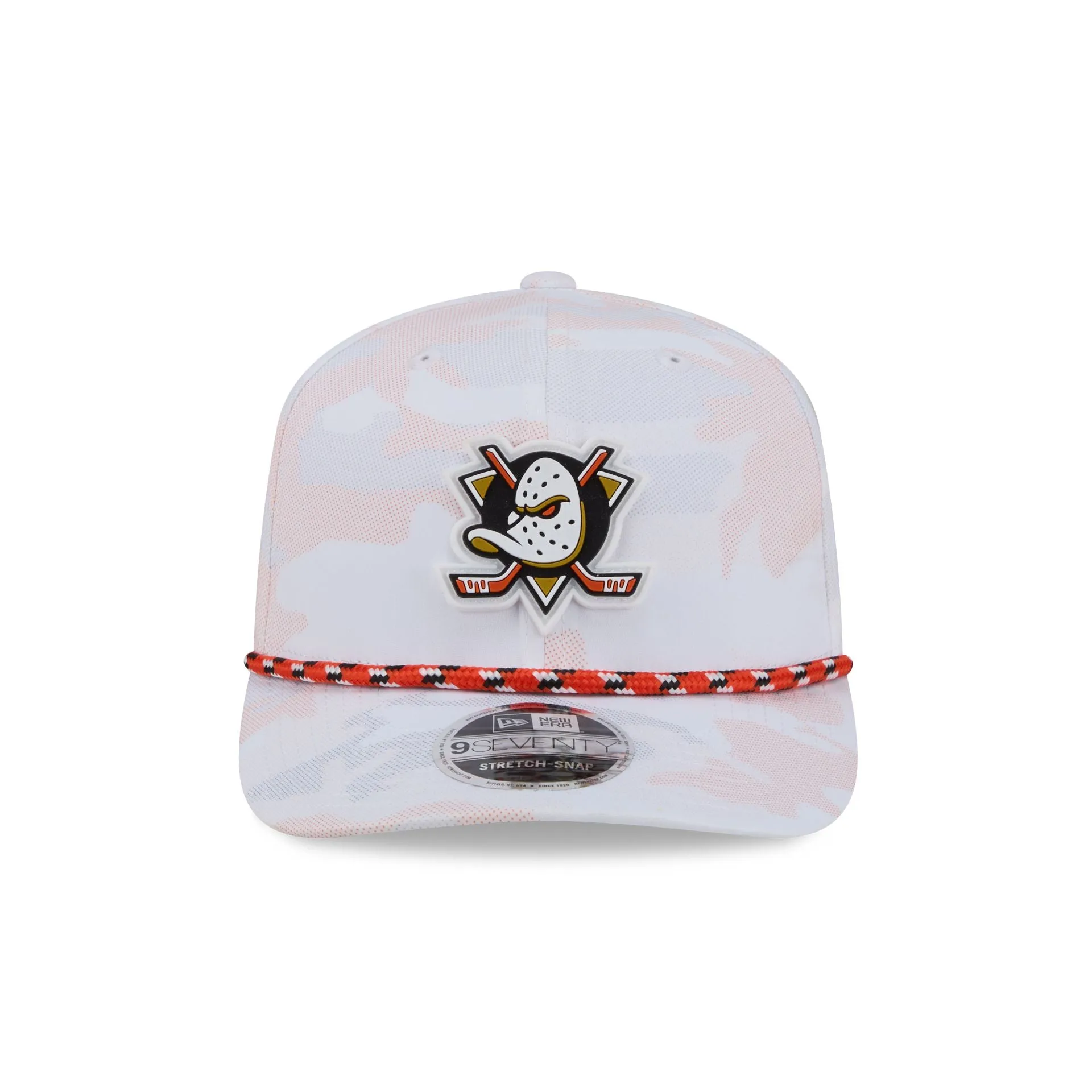 Anaheim Ducks White Camo Performance Rope 9SEVENTY Stretch-Snap Hat sold by New Era product image thumbnail 2