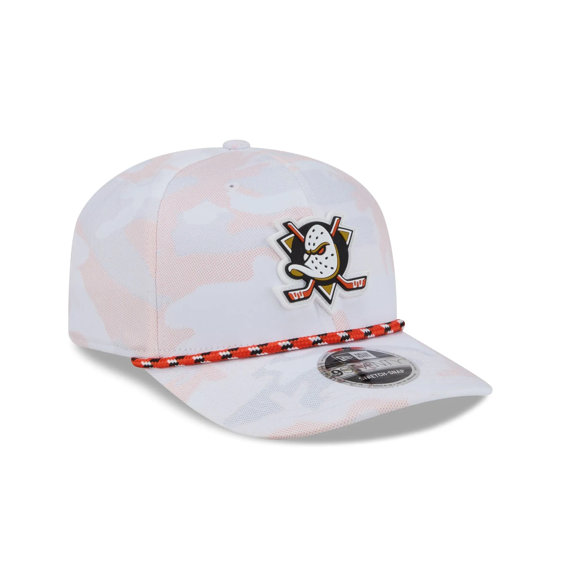 Anaheim Ducks White Camo Performance Rope 9SEVENTY Stretch-Snap Hat sold by New Era product image thumbnail 3