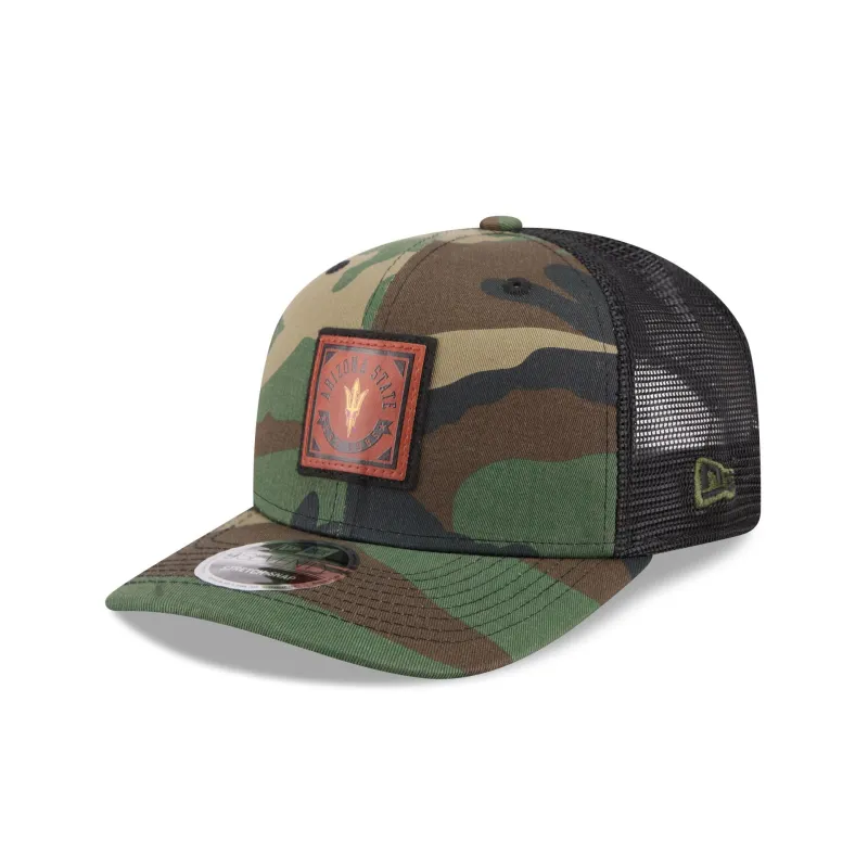 Arizona State Sun Devils Camo Canvas 9SEVENTY Trucker Hat made by New Era