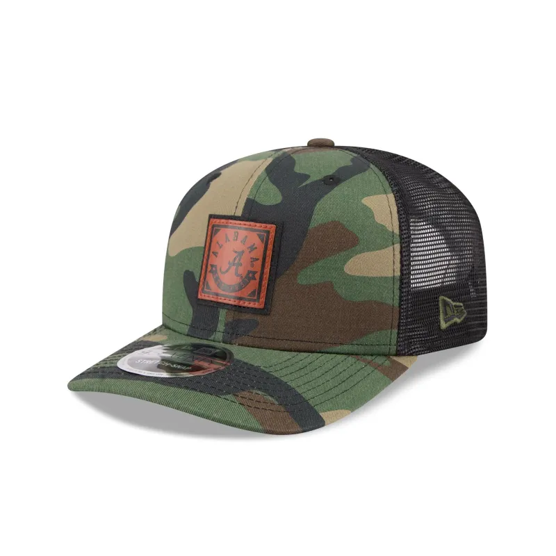 Alabama Crimson Tide Camo Canvas 9SEVENTY Trucker Hat made by New Era