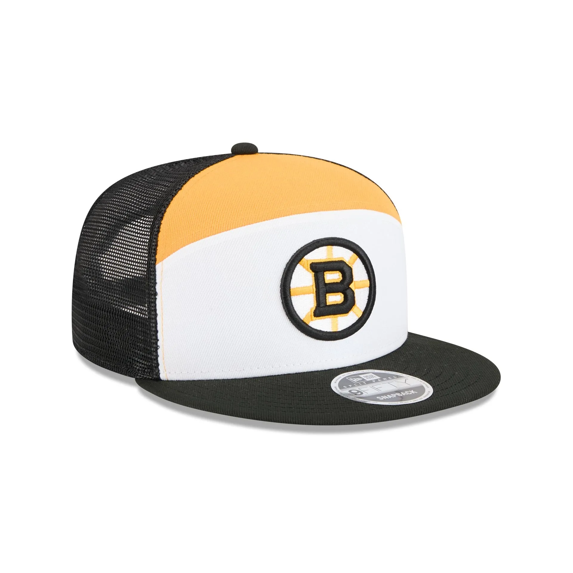 Boston Bruins Block Split Panel 9FIFTY Trucker Hat sold by New Era product image thumbnail 3
