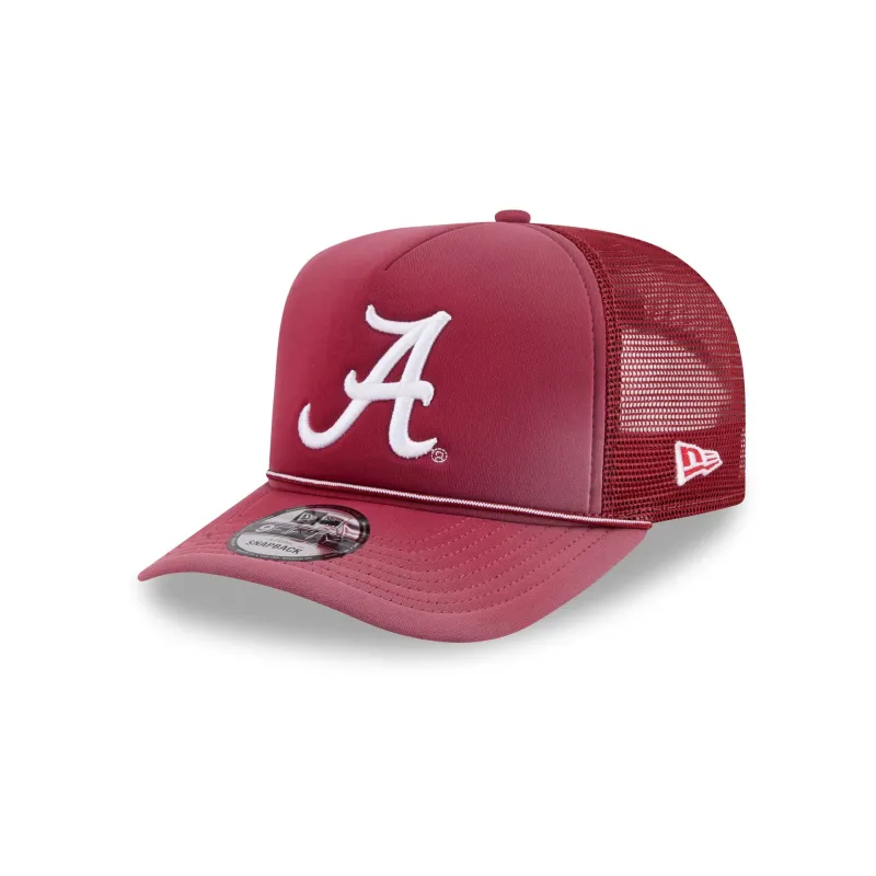 Alabama Crimson Tide Worn 9FIFTY A-Frame Trucker Hat made by New Era