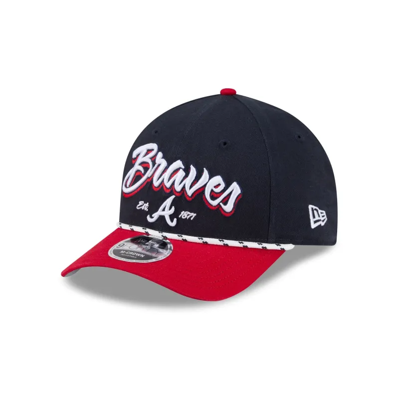 Atlanta Braves Team Loyal 9FORTY M-Crown Snapback Hat sold by New Era