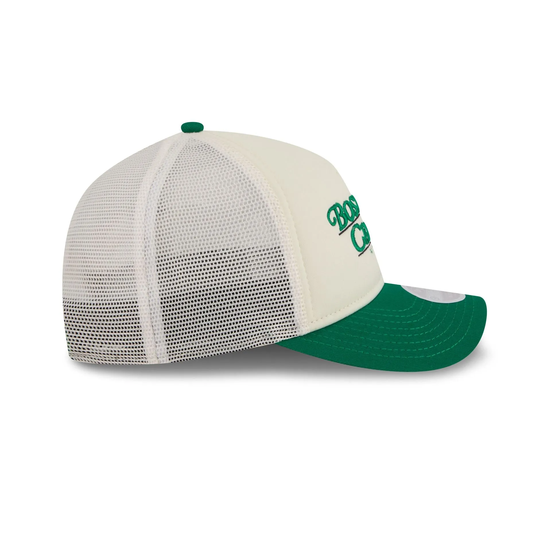 Boston Celtics Retro Chrome Women's White 9FORTY M-Crown A-Frame Trucker Hat sold by New Era product image thumbnail 5