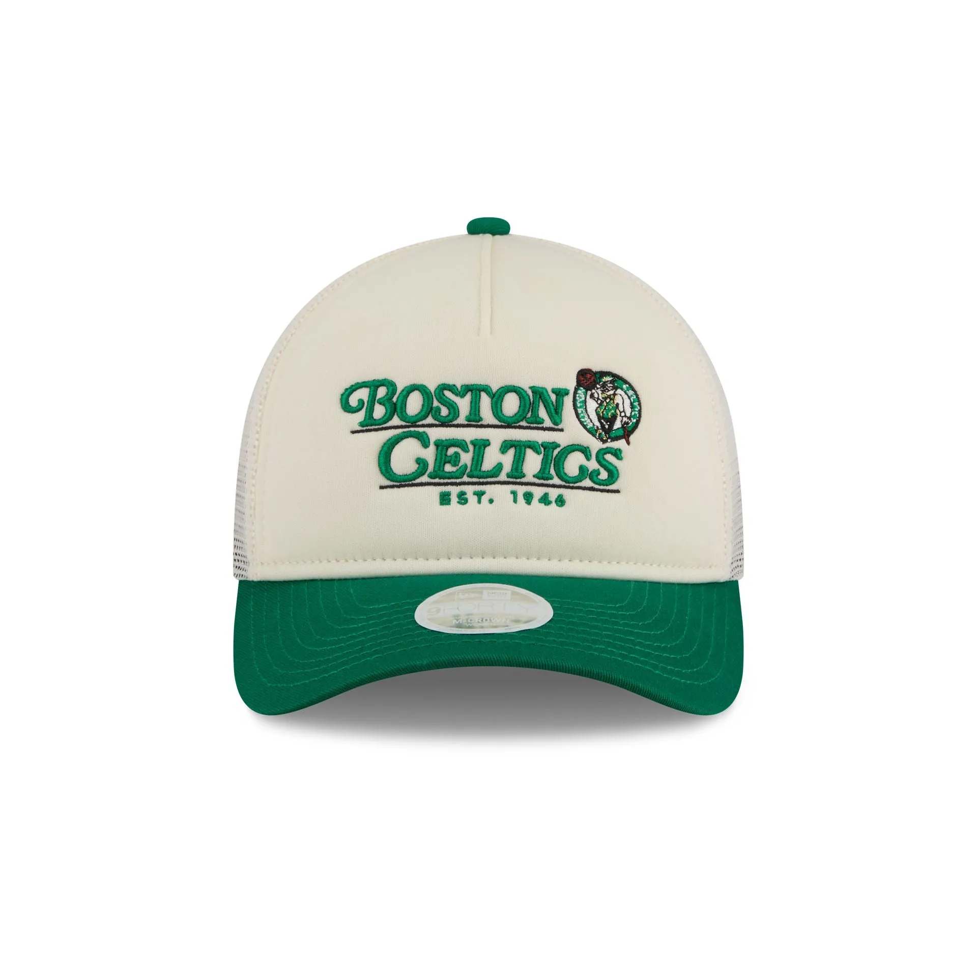 Boston Celtics Retro Chrome Women's White 9FORTY M-Crown A-Frame Trucker Hat sold by New Era product image thumbnail 2