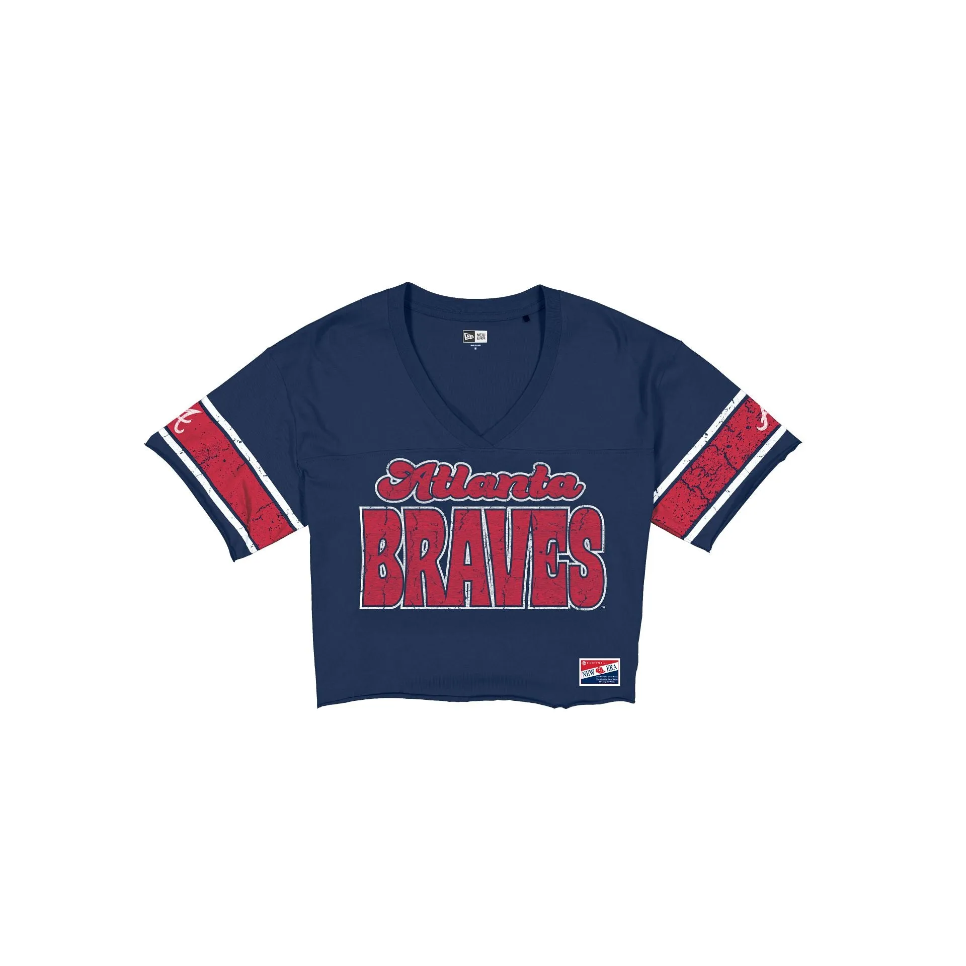 Atlanta Braves Throwback Women's Cropped T-Shirt sold by New Era