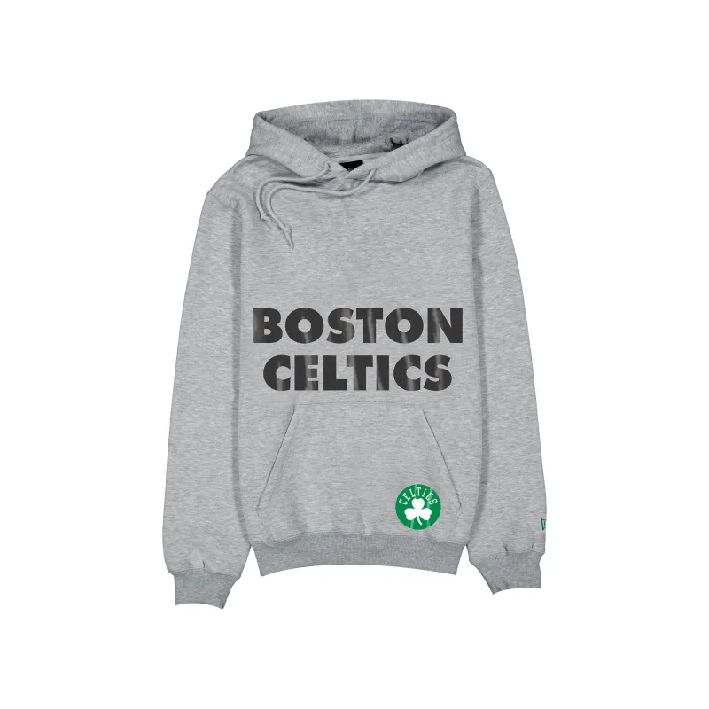 Boston Celtics Game Day Heather Gray Hoodie made by New Era