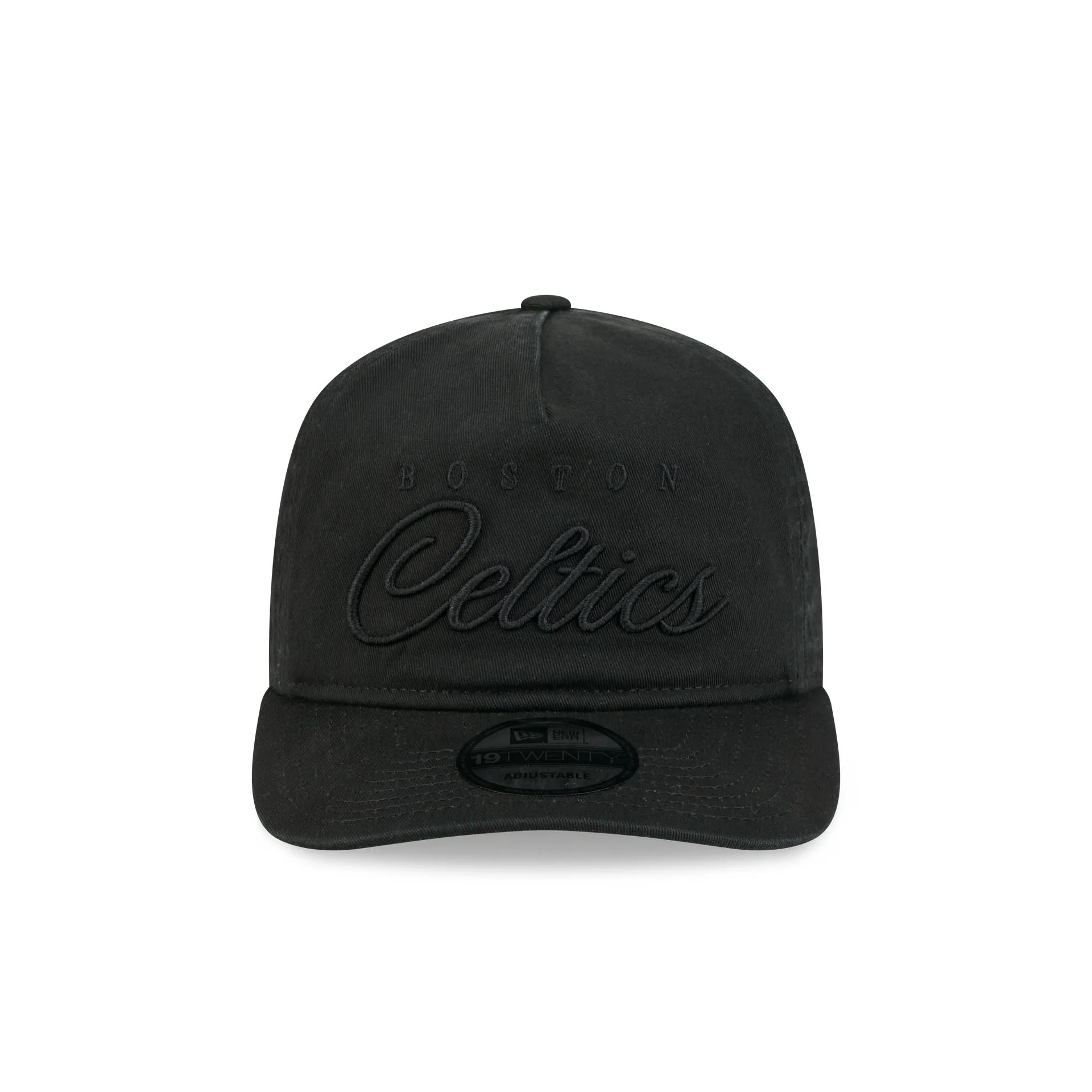 Boston Celtics All Black Scripted 19TWENTY Adjustable Hat sold by New Era product image thumbnail 2