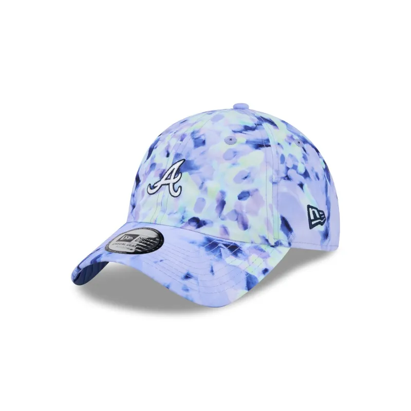 Atlanta Braves Print Casual Classic Adjustable Hat made by New Era