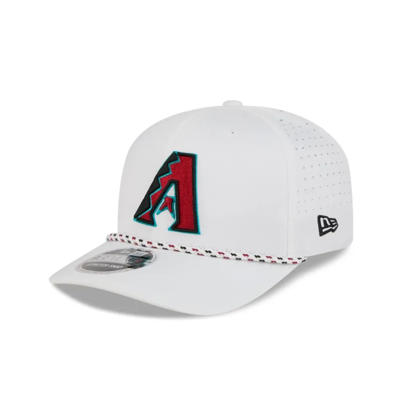 Arizona Diamondbacks Optic White Performance Rope 9SEVENTY Stretch-Snap Hat made by New Era
